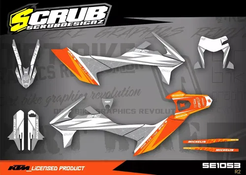 Graphics Kit KTM 690 SMC R 2019 2020 2021 2022 2023 2024 Decals Supermoto