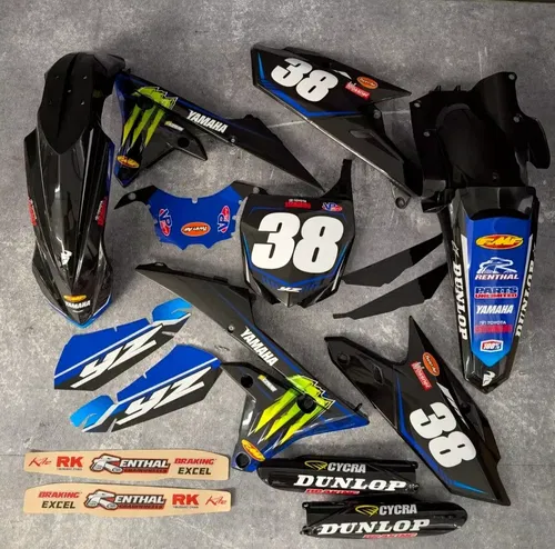 Plastics + Graphics Yamaha YZ450F 2014-2017 YZ250F 2014-2018 Free race number