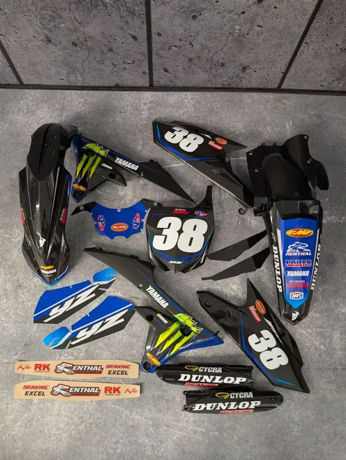 Plastics + Graphics Yamaha YZ450F 2014-2017 YZ250F 2014-2018 Free race number