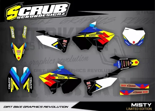 RESTYLE graphics RM125 RM250 2001 - 2008 Suzuki RM 125 250 Polisport Decals