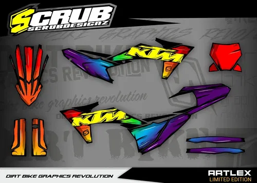 KTM 2023 2024 SX SX-F XC XC-F Graphics decals stickers kit