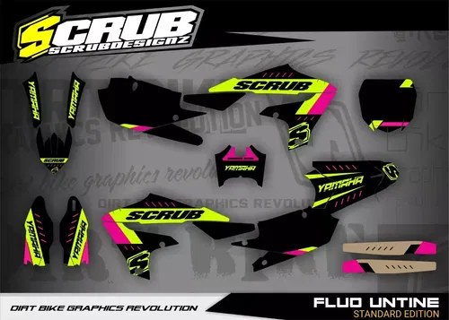 Graphics decals stickers kit Yamaha YZ250F 2019-2023 YZ450F 2018-2022