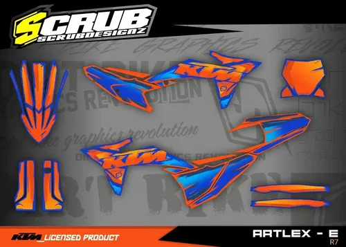 KTM SX SX-F XC XC-F 2023 2024 125 250 300 350 450 Graphics decals stickers