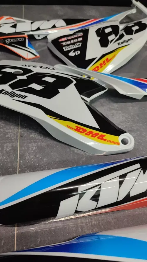 Plastics + Graphics KTM SX 85 2018-2024 Custom race number + name