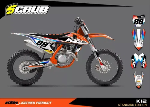 Plastics + Graphics KTM SX 85 2018-2024 Custom race number + name