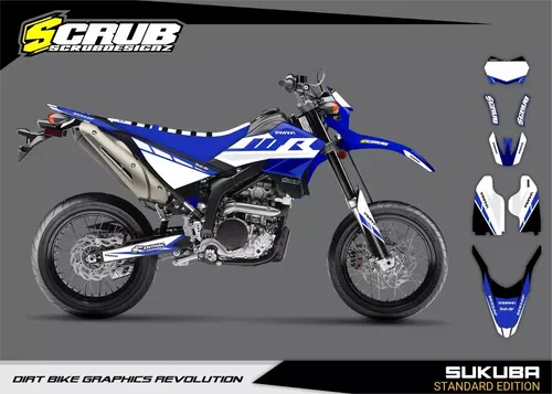 Yamaha WR250X Supermoto 2007-2021 Graphics decals stickers