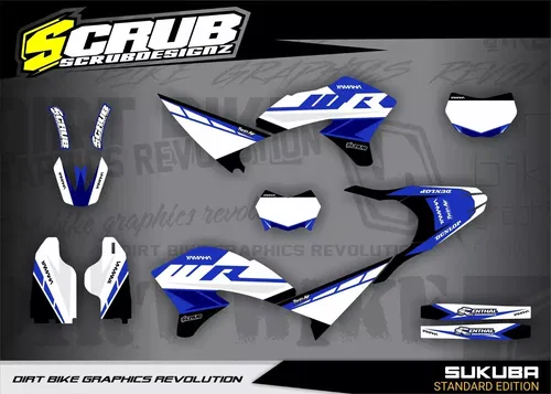 Yamaha WR250X Supermoto 2007-2021 Graphics decals stickers