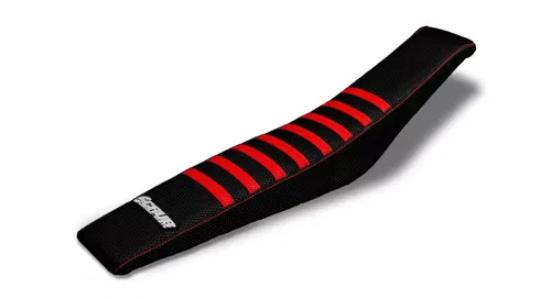 Honda CRF 250R 2018-2021 450R 2017-2020 Ribbed Gripper Seat Cover Black Red