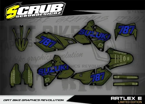 Plastics + Graphics Suzuki DRZ400 SM Supermoto DR-Z 1999-2024 decals stickers