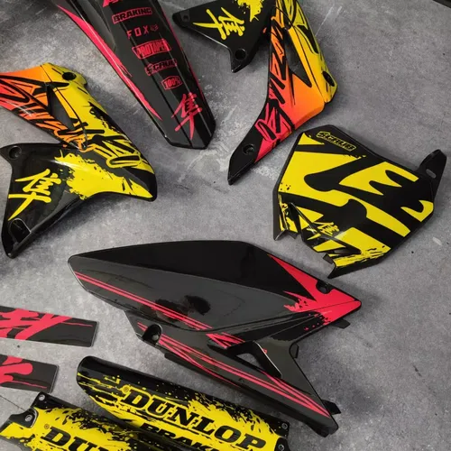 Plastics + Graphics Suzuki RMZ 250 2010-2018 decals applied
