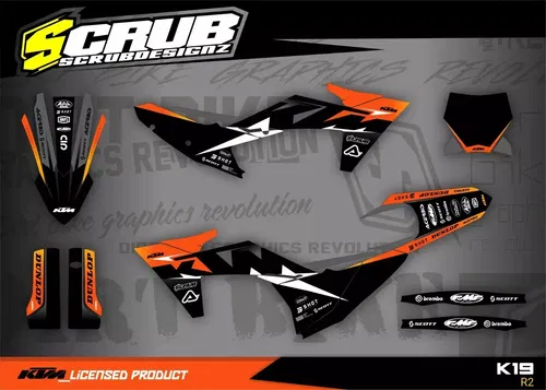 KTM 2023 2024 SX SX-F XC XC-F Graphics decals stickers kit
