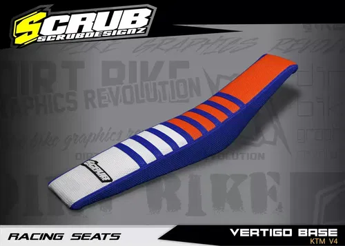 Seat Cover KTM XC-W EXC 2012-2016 XC SX 2011-2015 Gripper Scrub Designz