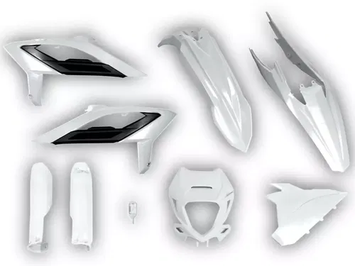 Beta RR 2023 2024 Plastics kit + Fork guards White