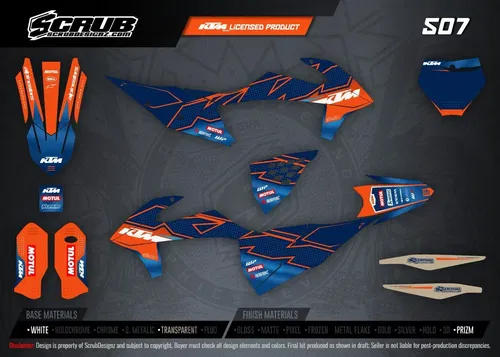 Graphics for KTM SX SX-F XC XC-F 2019 2020 2021 2022 PRIZM finish