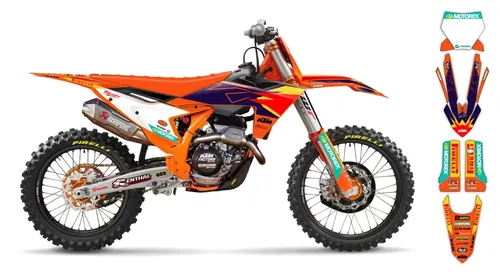 KTM Graphic SX SXF 2023 2024 125 250 300 350 450 Decals XC XCf SCRUB