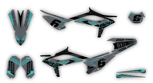 Graphics Kit BETA RR 200 250 300 350 390 430 480 2023-2024 decals Race Number