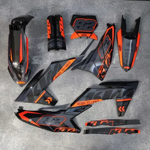Plastics + Graphics applied KTM 2023 2024 XC XC-F SX SX-F 125 250 300 350 450