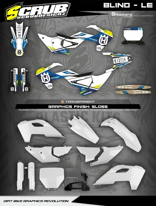 Plastics + Graphics Husqvarna 2023 2024 TC FC FX TX 125 150 250 300 350 450