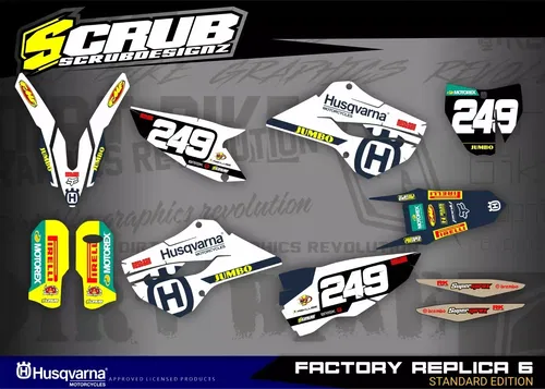 Plastics + Graphics Husqvarna 2014 TC FC 125 250 350 450 Custom race number