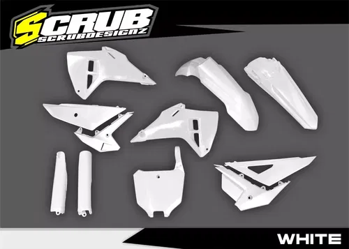 Honda 2025 CRF450R CRF250R Plastics kit White