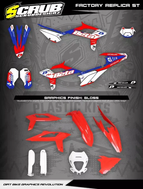 Plastics + Graphics applied Beta RR 2020 2021 2022 Factory Replica