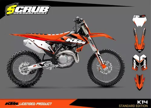 Plastics + Graphics KTM 2016 2017 2018 XC XC-F SX SX-F applied fitted
