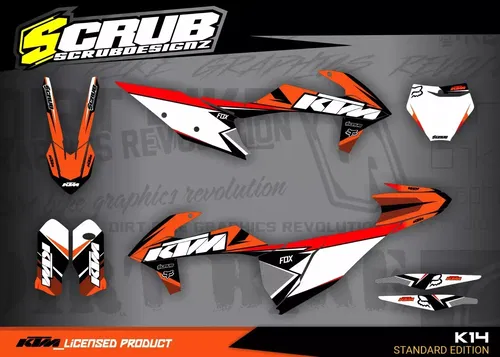 Plastics + Graphics KTM 2016 2017 2018 XC XC-F SX SX-F applied fitted