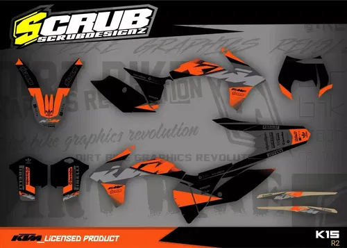 Graphics Kit KTM EXC 2012 2013 125 200 250 350 450 500 Decals Stickers
