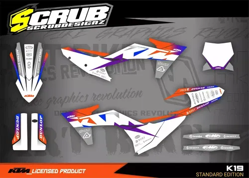 KTM 2023 2024 SX SX-F XC XC-F Graphics decals stickers kit