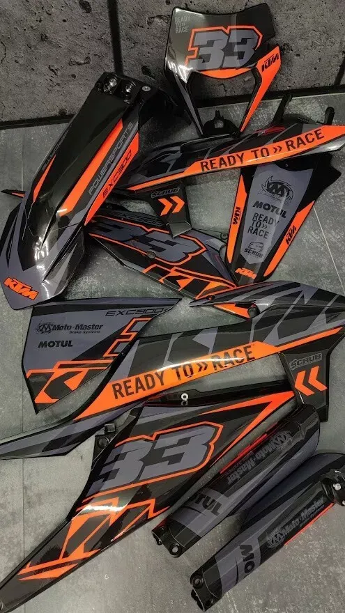 Plastics + Graphics KTM 2020 2021 2022 2023 XC-W XCF-W EXC EXC-F decals stickers