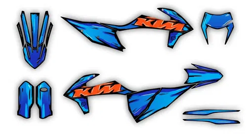 KTM graphics EXC EXCf XC-W 2020 2021 2022 2023 - 150 250 300 350 450 500 Decals