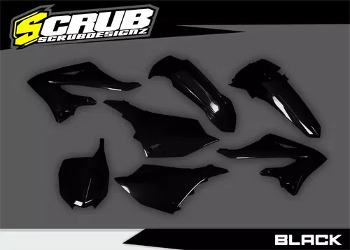 Yamaha YZ125 YZ250 2022 2023 2024 2025 2-Stroke Plastics kit Black