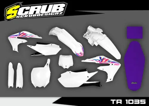 Plastics + Graphics + Seat cover Yamaha YZ450F 2018-2022 YZ250F 2019-2023 Retro