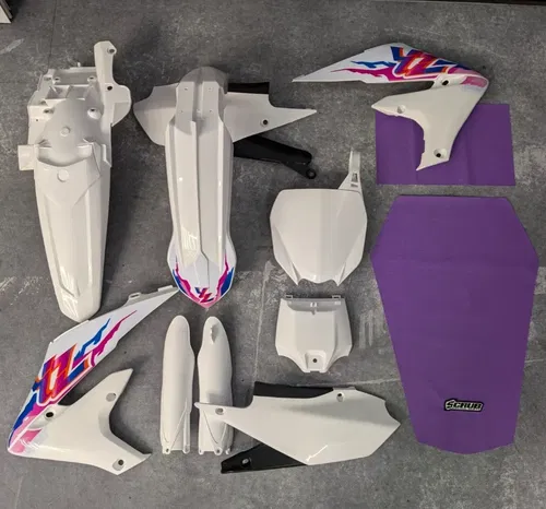 Plastics + Graphics + Seat cover Yamaha YZ450F 2018-2022 YZ250F 2019-2023 Retro