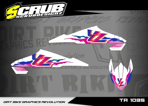 Plastics + Graphics + Seat cover Yamaha YZ450F 2018-2022 YZ250F 2019-2023 Retro