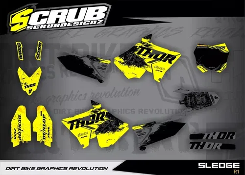 RESTYLE graphics RM125 RM250 2001 - 2008 Suzuki RM 125 250 Polisport Decals
