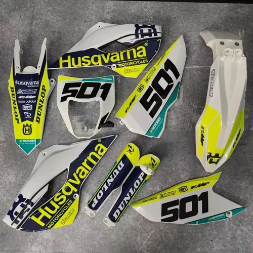 Plastics + Graphics Husqvarna TE FE 2016 125 250 350 450 501 applied