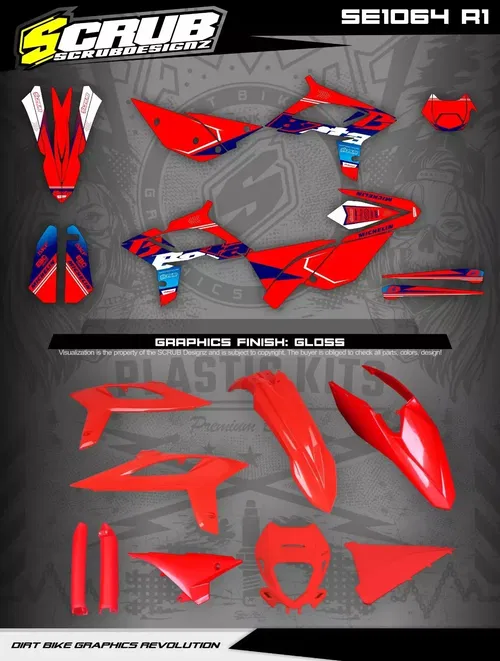 Plastics + Graphics applied Beta RR Polisport Restyle 2018