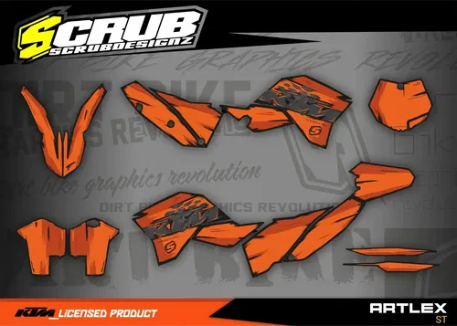 Plastics + Graphics KTM 2007-2010 XC XC-F SX SX-F Matte