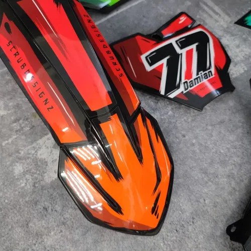 Plastics + Graphics KTM SX 65 2016-2023 Custom race number + name