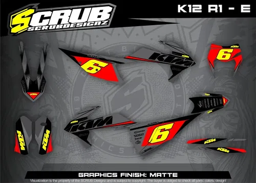 Plastics + Graphics KTM 2020 2021 2022 2023 XC-W XCF-W EXC EXC-F decals stickers
