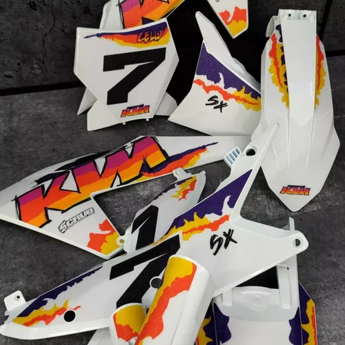 RETRO Plastics + Graphics KTM 2025 XC XC-F SX SX-F | FULL GRIP FROZEN