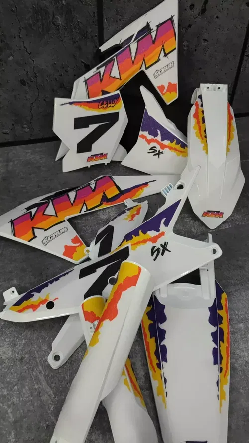 RETRO Plastics + Graphics KTM 2025 XC XC-F SX SX-F | FULL GRIP FROZEN