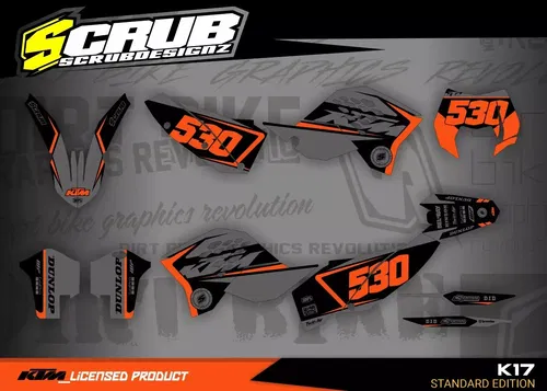 Plastics + Graphics applied KTM EXC EXC-F 2008 2009 2010 2011 XC-W XCF-W