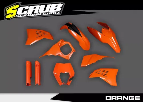 Plastics + Graphics applied KTM EXC EXC-F 2008 2009 2010 2011 XC-W XCF-W