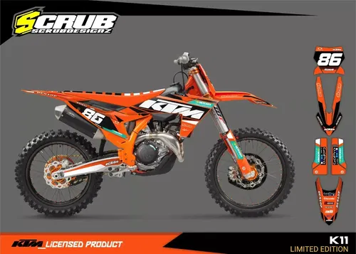 KTM SX SX-F XC XC-F 2023 2024 125 250 300 350 450 Graphics Decals Stickers