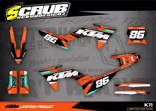 KTM SX SX-F XC XC-F 2023 2024 125 250 300 350 450 Graphics Decals Stickers