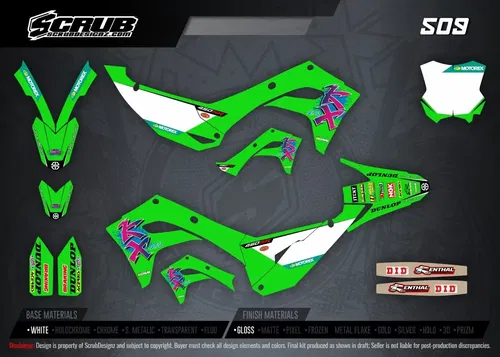 Kawasaki KX450 2024 2025 Graphics Decals Stickers