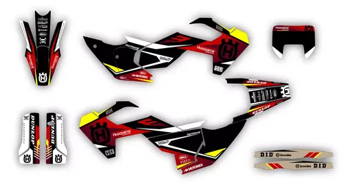 Husqvarna 2024 2025 TE FE 150 250 300 350 450 501 Graphics decals stickers SCRUB