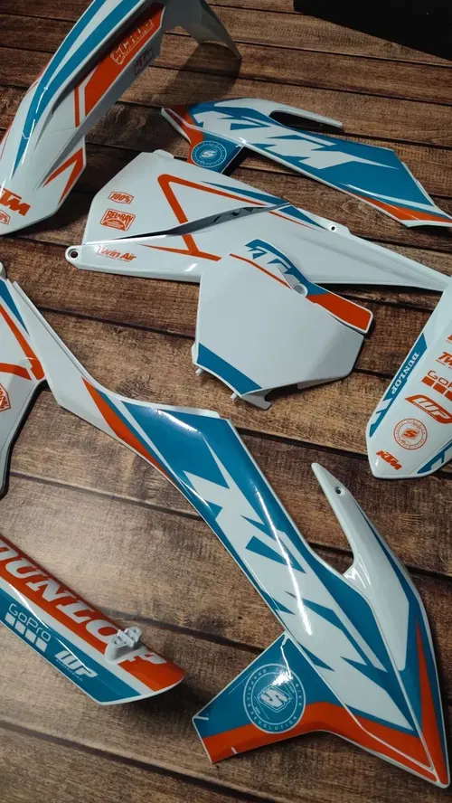 Plastics + Graphics applied KTM 2019 2020 2021 2022 XC XC-F SX SX-f SCRUB
